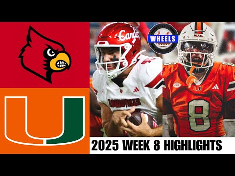 Thumbnail for #2 Miami vs Louisville (CRAZY!) | Week 8 | 2025 College Football Highlights
