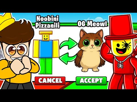 Thumbnail for I TRADED Noobini Pizzanini to OG MEOWL In Steal a Brainrot!