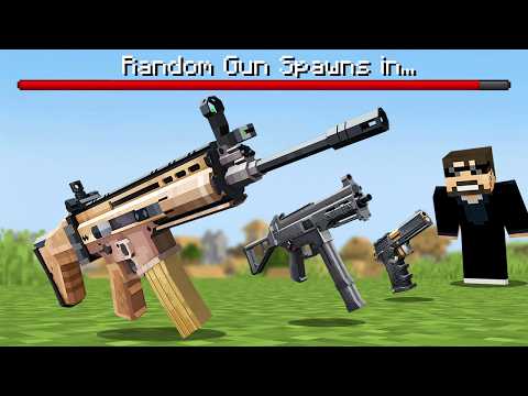 Thumbnail for Minecraft But My Guns Get Crazier EVERY MINUTE