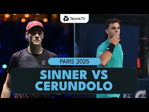 Thumbnail for Jannik Sinner Battles Francisco Cerundolo 💥 | Paris 2025 Highlights