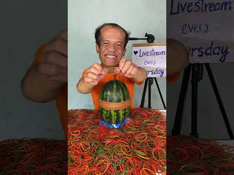 Thumbnail for 🔴 Live Challenge: This Watermelon could explode any second by Thousands Rubber Bands