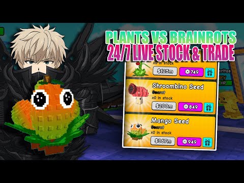 Thumbnail for PLANTS VS BRAINROTS STOCK & TRADE 24/7 🔴 LIVE NEW UPDATE - DAY 3