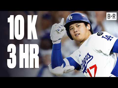 Thumbnail for Shohei Ohtani Hits 3 Home Runs, Throws 10 Strikeouts in NLCS Game 4 | 2025 MLB Postseason