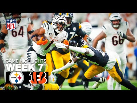 Thumbnail for Pittsburgh Steelers vs Cincinnati Bengals Game Highlights | 2025 NFL Season Week 7