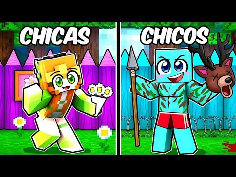 Thumbnail for Base de CHICAS VS Base de CHICOS en Minecraft 99 Noches!