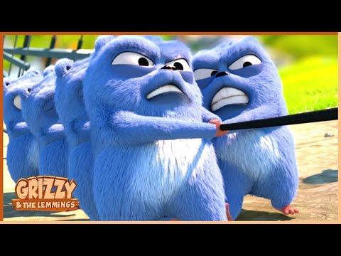 Thumbnail for No TV for Grizzy ! 🚫 🖥️  Grizzy & the lemmings | 25' Compilation | 🐻🐹 Cartoon for Kids
