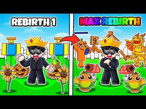 Thumbnail for I Completed MAX REBIRTH in Plants vs Brainrots Roblox
