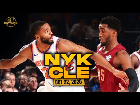 Thumbnail for New York Knicks vs Cleveland Cavaliers Full Game Highlights | Oct 22, 2025 | FreeDawkins