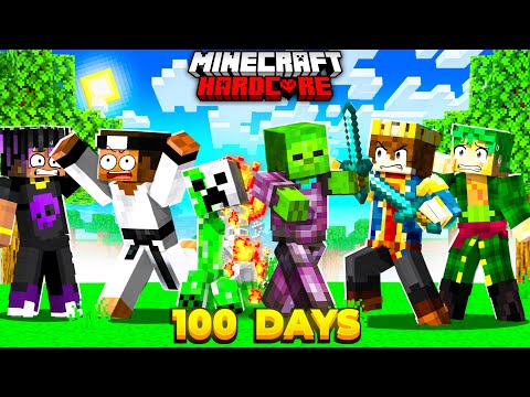 Thumbnail for 100 days but MOBS ARE EXTREMELY OP in Hardcore Minecraft 😱