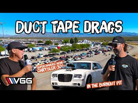 Thumbnail for SUPERCHARGED HEMI Chrysler In The Burnout Pit! - DUCT TAPE DRAGS 2025