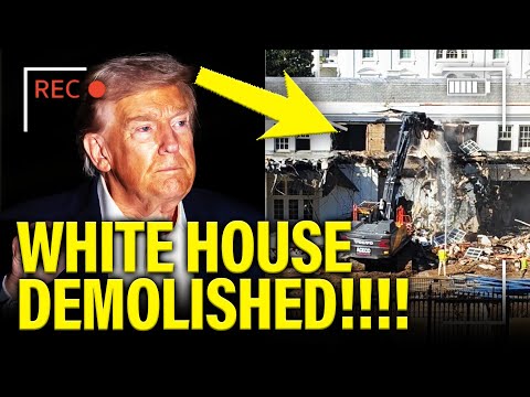 Thumbnail for Trump DEMOLISHES White House East Wing WITH BULLDOZERS