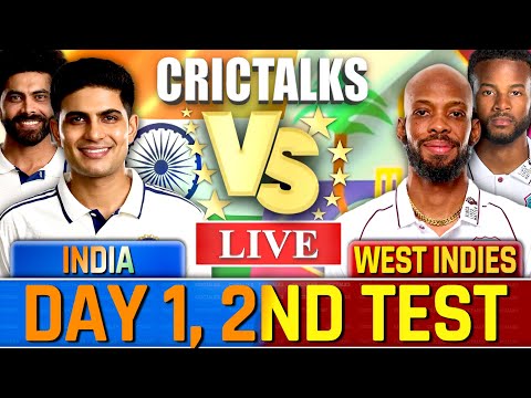 Thumbnail for India vs West Indies, Live Cricket, 2nd Test Day 1 Cricket Live, IND v Team Scores & Commentary