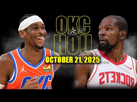 Thumbnail for Oklahoma City Thunder vs Houston Rockets Full Game Highlights - October 21, 2025 | NBA Season