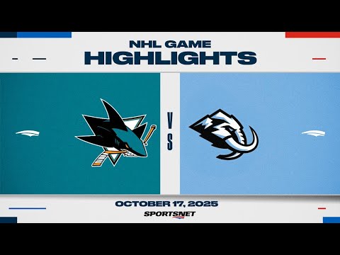 Thumbnail for NHL Highlights | Sharks vs. Mammoth - October 17, 2025
