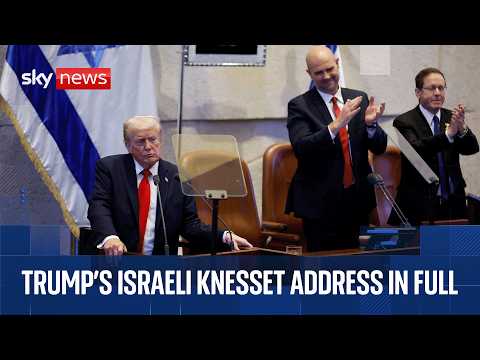 Thumbnail for Trump and Netanyhau address Knesset after hostages released | Watch in full