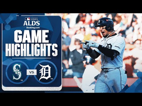Thumbnail for Mariners vs. Tigers ALDS Game 4 Highlights (10/8/25) | MLB Highlights