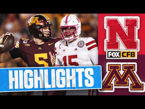 Thumbnail for No. 25 Nebraska Cornhuskers vs. Minnesota Golden Gophers Highlights | FOX College Football