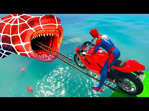 Thumbnail for الرجل العنكبوت انقاذ باتمان Spider-Man Rescue batman vs iron man vs venom funny Game GTA 5 superhero