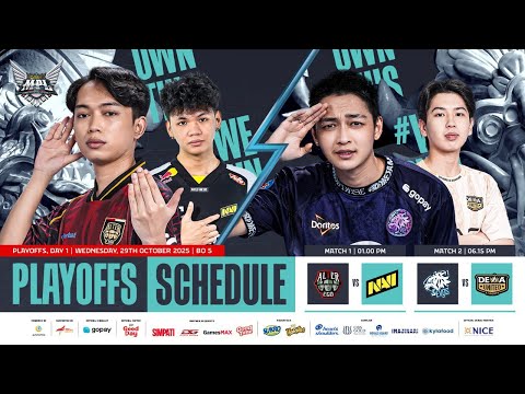 Thumbnail for 🔴 LIVE | MPL ID S16 | Playoffs Day 1 | English