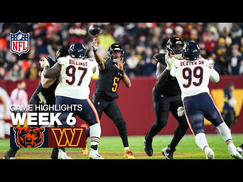 Thumbnail for Chicago Bears vs Washington Commanders Game Highlights | 2025 NFL Season Week 6
