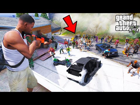 Thumbnail for Franklin Trying to Save His House from Zombies in GTA 5