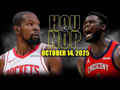 Thumbnail for Houston Rockets vs New Orleans Pelicans Full Game Highlights - October 14, 2025 | NBA Preseason