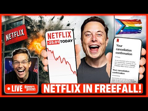 Thumbnail for Elon Declares WAR on Netflix, Stock COLLAPSES as Millions CANCEL | Dems HUMILIATED in Trump Meme War
