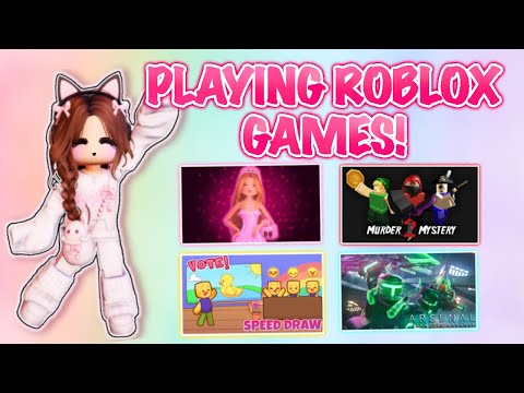 Thumbnail for PLAYING GAMES ON ROBLOX *LIVE*
