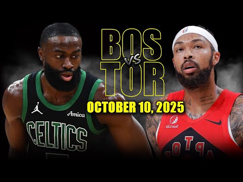Thumbnail for Boston Celtics vs Toronto Raptors Full Game Highlights - October 10, 2025 | NBA Preseason