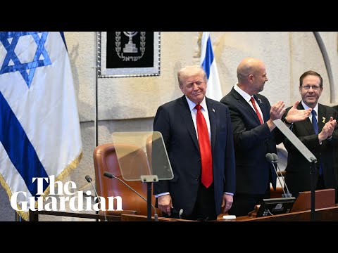 Thumbnail for Donald Trump arrives in Israel and is due to address the Knesset – watch live