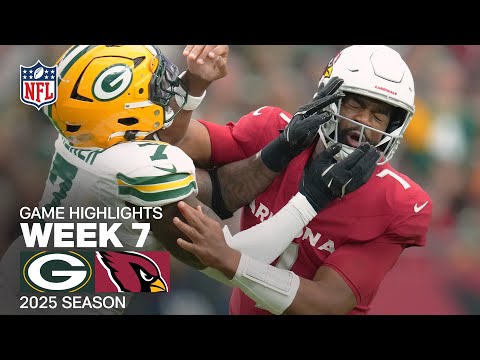 Thumbnail for Green Bay Packers vs. Arizona Cardinals Game Highlights | NFL 2025 Season Week 7
