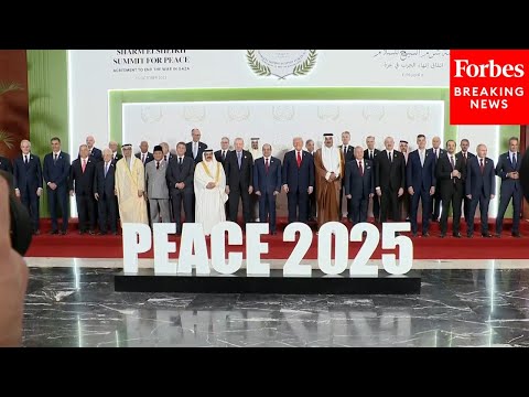 Thumbnail for JUST IN: President Trump Meets With World Leaders And Takes A Photo At A Peace Summit In Egypt