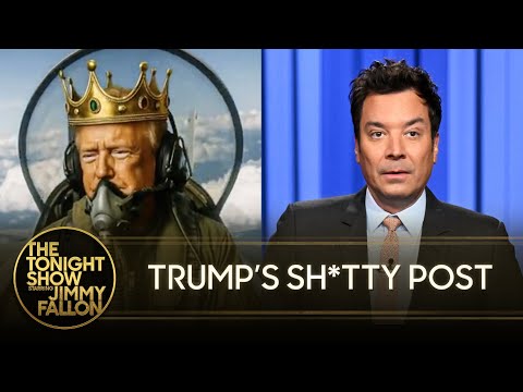 Thumbnail for Trump Dumps Feces onto No Kings Protesters in Bizarre AI Video, George Santos Freed from Prison