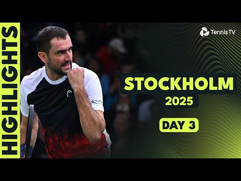 Thumbnail for Ruud Takes On Cilic; Borg, Korda & Sonego Also Feature | Stockholm 2025 Day 3 Highlights