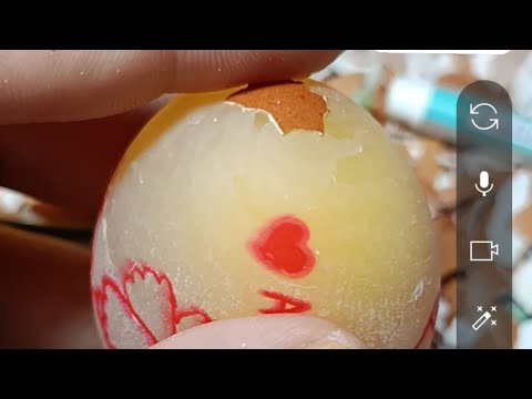 Thumbnail for "Egg Peeling Art | Name & Beautiful Flower Designs on Egg | Creative DIY Art" #eggart #nameart #eggs