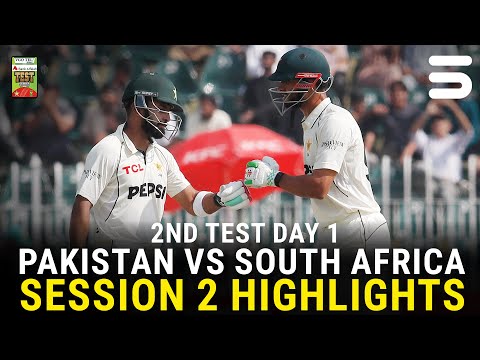 Thumbnail for 2nd Session Highlights | Pakistan vs South Africa Test Series 2025 | 2nd Test Day 1 | PCB | M3U1U
