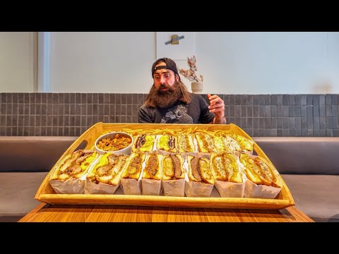 Thumbnail for THIS HUGE SANDWICH CHALLENGE IN SINGAPORE COSTS $190 IF YOU LOSE! | BeardMeatsFood
