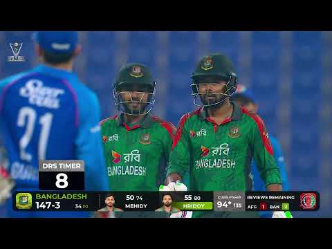 Thumbnail for CRICKET LIVE: Afghanistan vs Bangladesh | 1ST ODI MATCH | October 8 | AFG v BAN | Sharjah | ACB