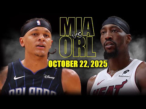 Thumbnail for Miami Heat vs Orlando Magic Full Game Highlights - October 22, 2025 | NBA Season