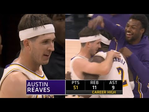 Thumbnail for Austin Reaves GOES OFF for 51pts 11rebs 9asts vs Kings - Full Highlights