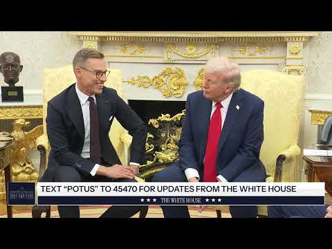 Thumbnail for President Trump Participates in a Bilateral Meeting with the President of the Republic of Finland