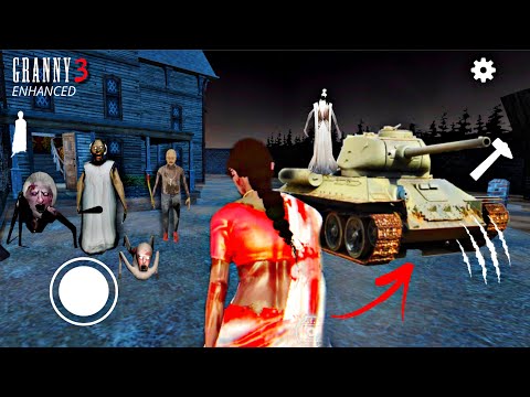 Thumbnail for PLAYING AS KAMLA IN GRANNY 3 ENHANCED || KAMLA FOUND A SECRET TANK 