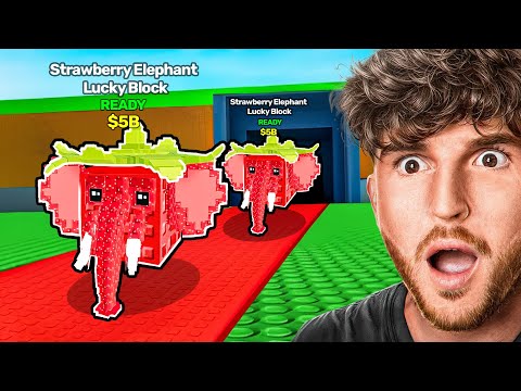 Thumbnail for Opening Strawberry Elephant LUCKY BLOCKS in Steal a Brainrot..