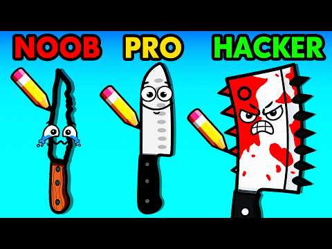 Thumbnail for NOOB vs PRO vs HACKER Draw Knife