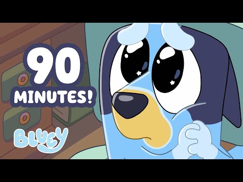 Thumbnail for 🔴LIVE: Bluey's Best Bits! 💙 | 90 MINUTES of Games and Life Lessons ⭐️ | Bluey