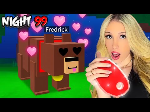 Thumbnail for SURVIVING 99 NIGHTS with a PET BEAR in 99 NIGHTS IN THE FOREST... *NEW TAMING UPDATE*