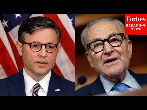 Thumbnail for 'He Won't Sit Down': Chuck Schumer Calls On Speaker Johnson To Negotiate With Dems Over Shutdown
