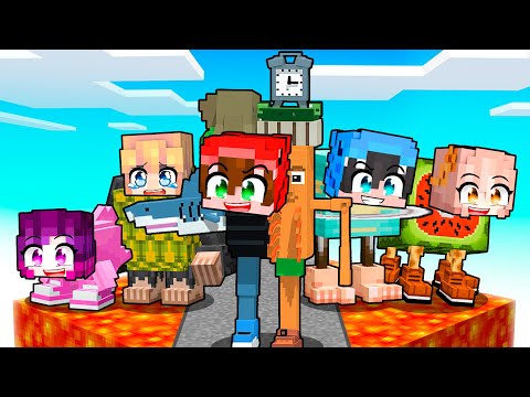 Thumbnail for Sobreviví en un BLOQUE DE LAVA BRAINROT en Minecraft!