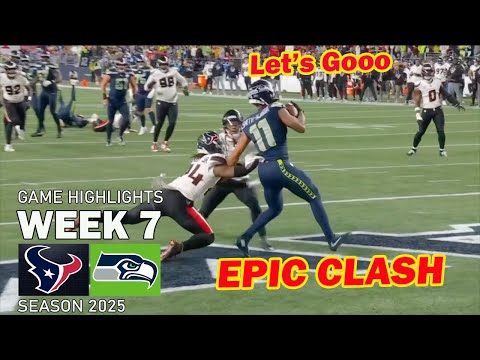 Thumbnail for Houston Texans vs. Seattle Seashawks Game Highlights | NFL Season 2025