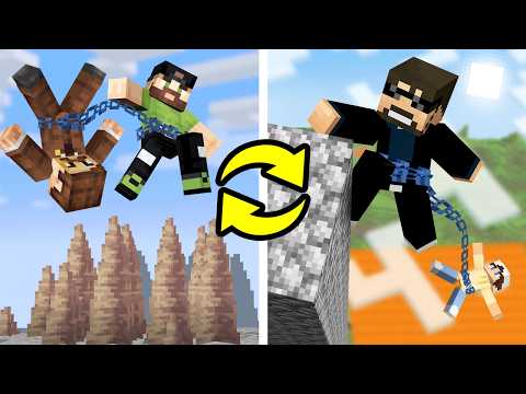 Thumbnail for I CHAINED Myself To My Friends in Minecraft Death Swap